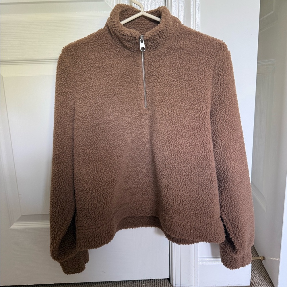Oversized Cozy Brown Fleece